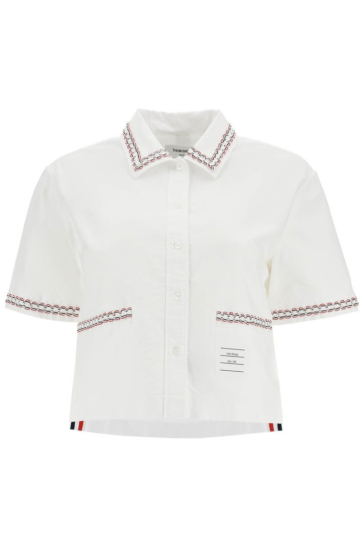 Thom Browne cropped oxford shirt