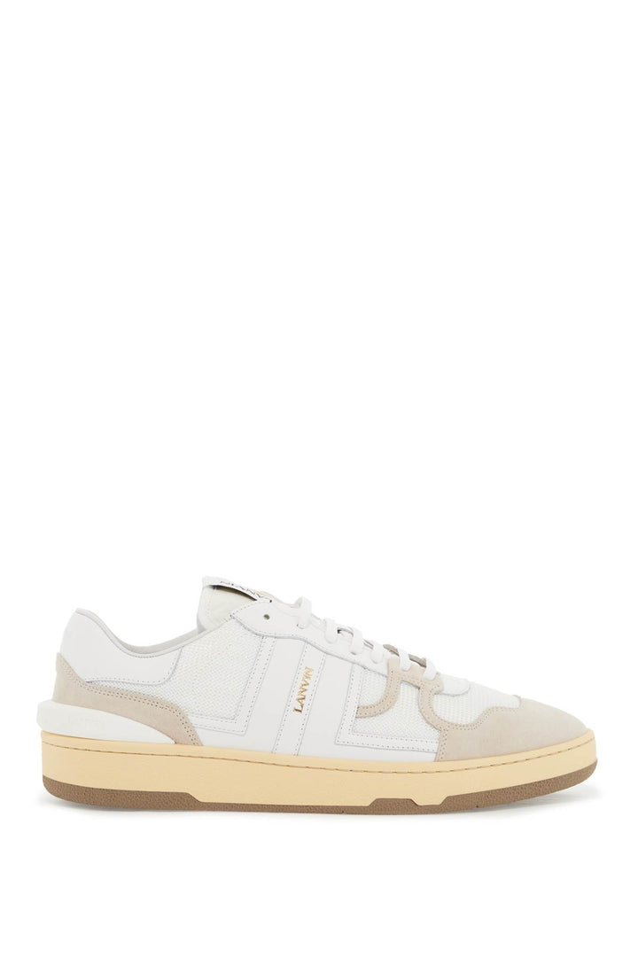 Lanvin mesh and leather clay sneakers