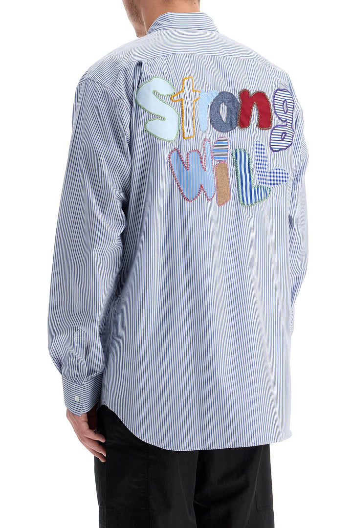 Comme Des Garcons Shirt strong will striped shirt