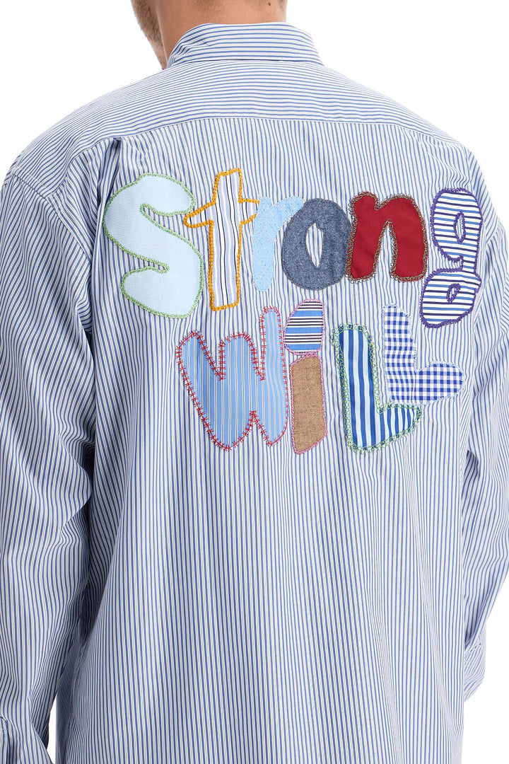 Comme Des Garcons Shirt strong will striped shirt