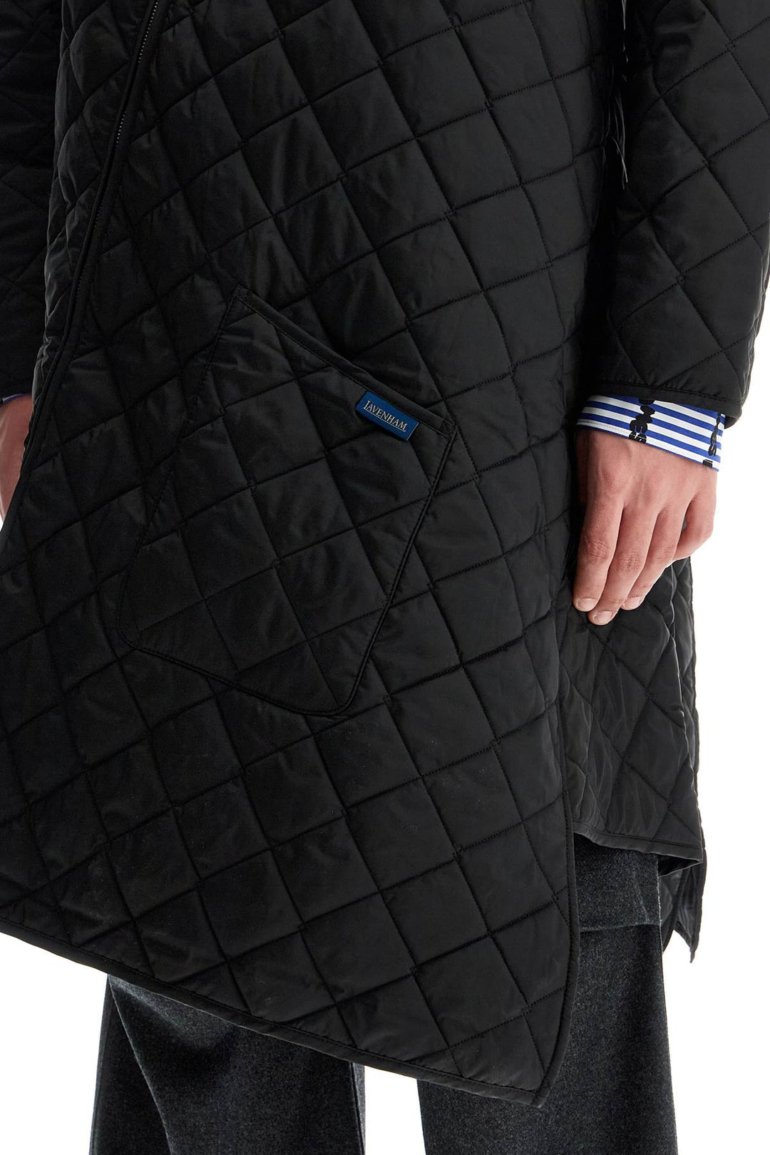 Comme Des Garcons Shirt quilted asymmetrical Parka