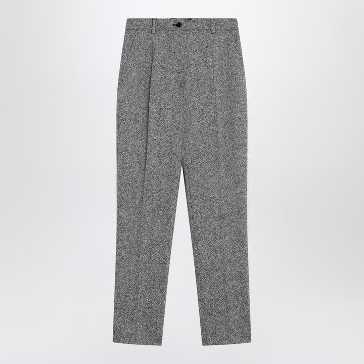 Dolce & Gabbana Wool-blend dotted trousers