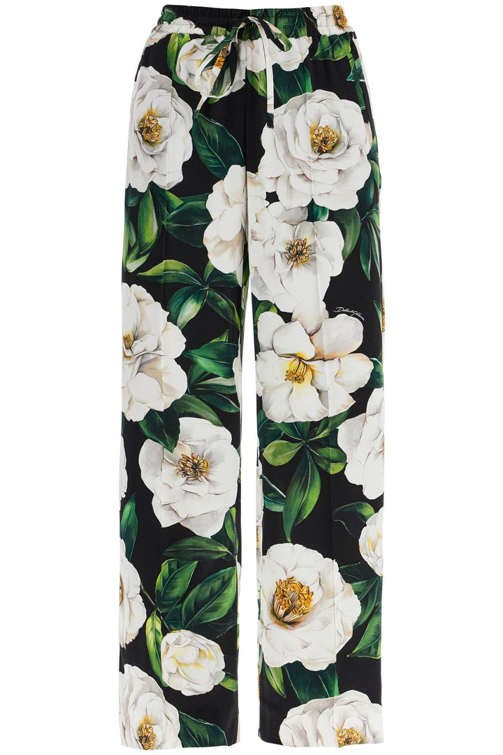 Dolce & Gabbana floral silk pants