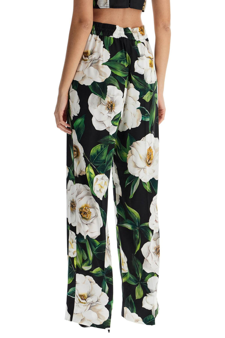 Dolce & Gabbana floral silk pants