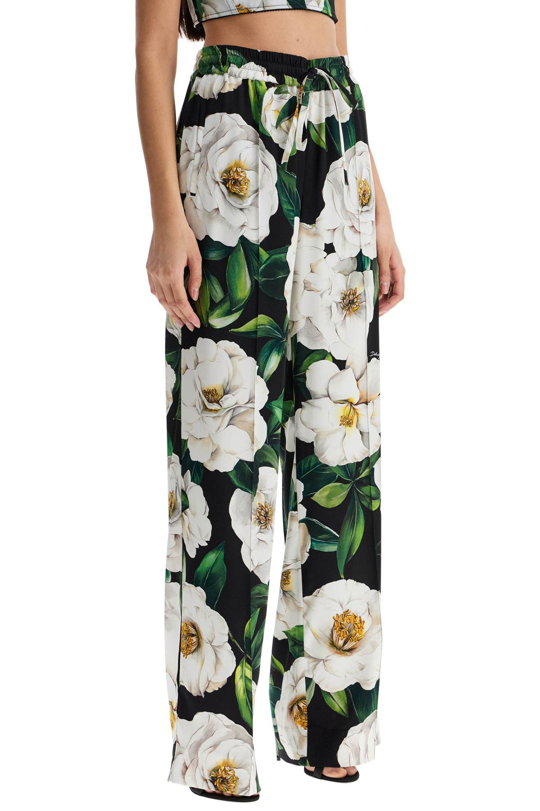 Dolce & Gabbana floral silk pants