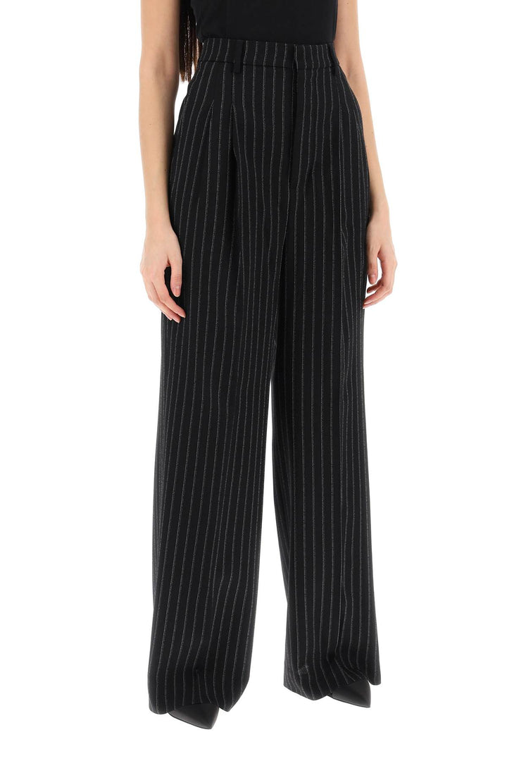 Ami Alexandre Matiussi wide-legged pinstripe trousers