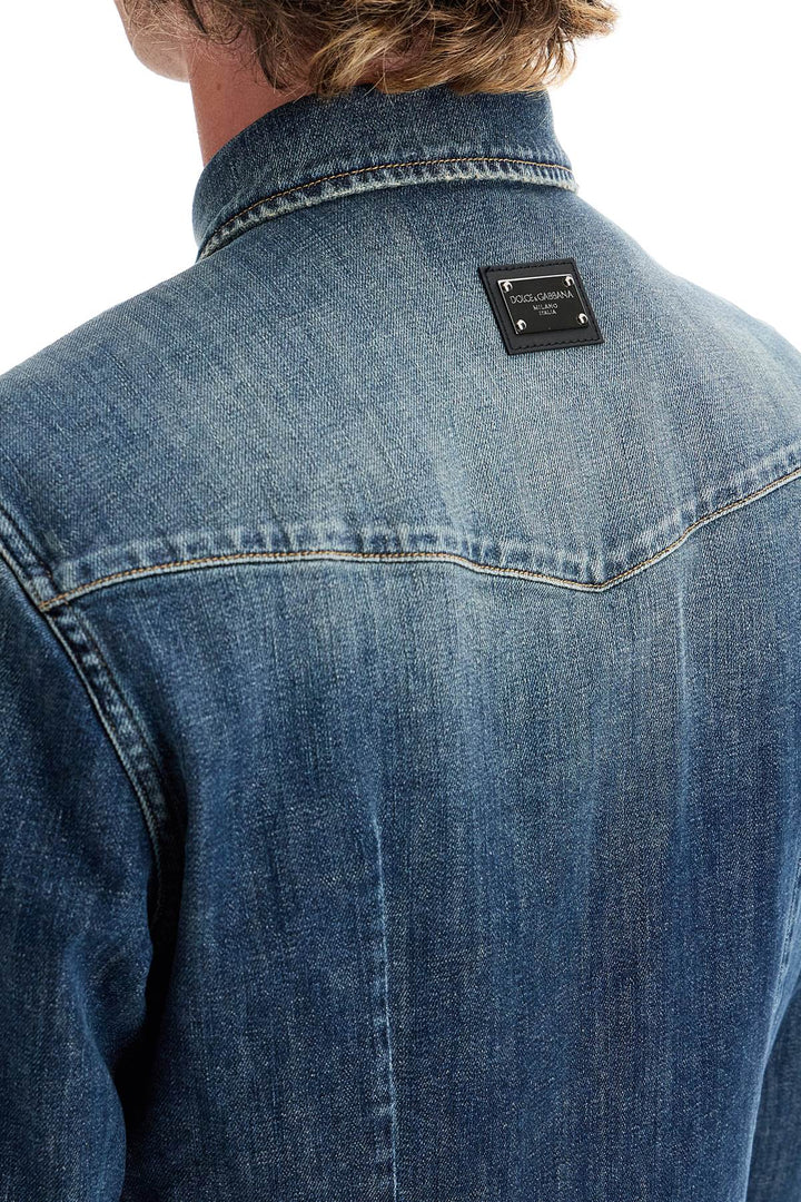 Dolce & Gabbana denim stretch shirt