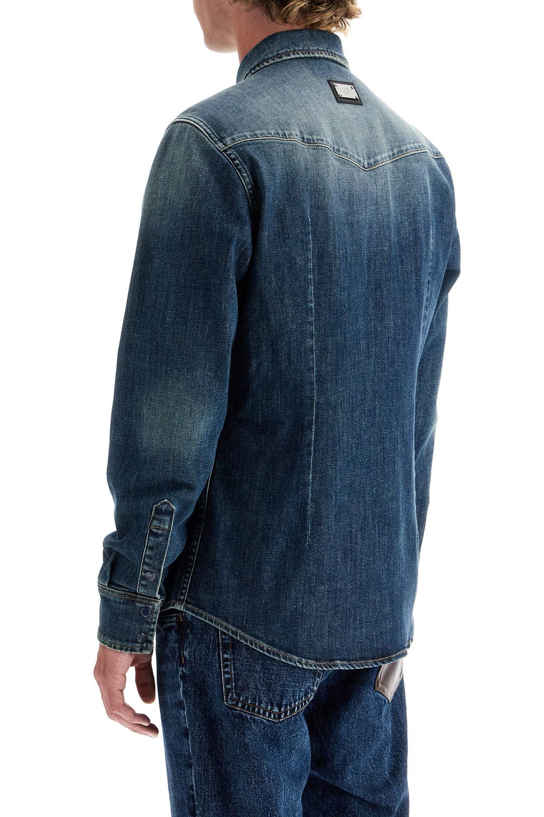 Dolce & Gabbana denim stretch shirt