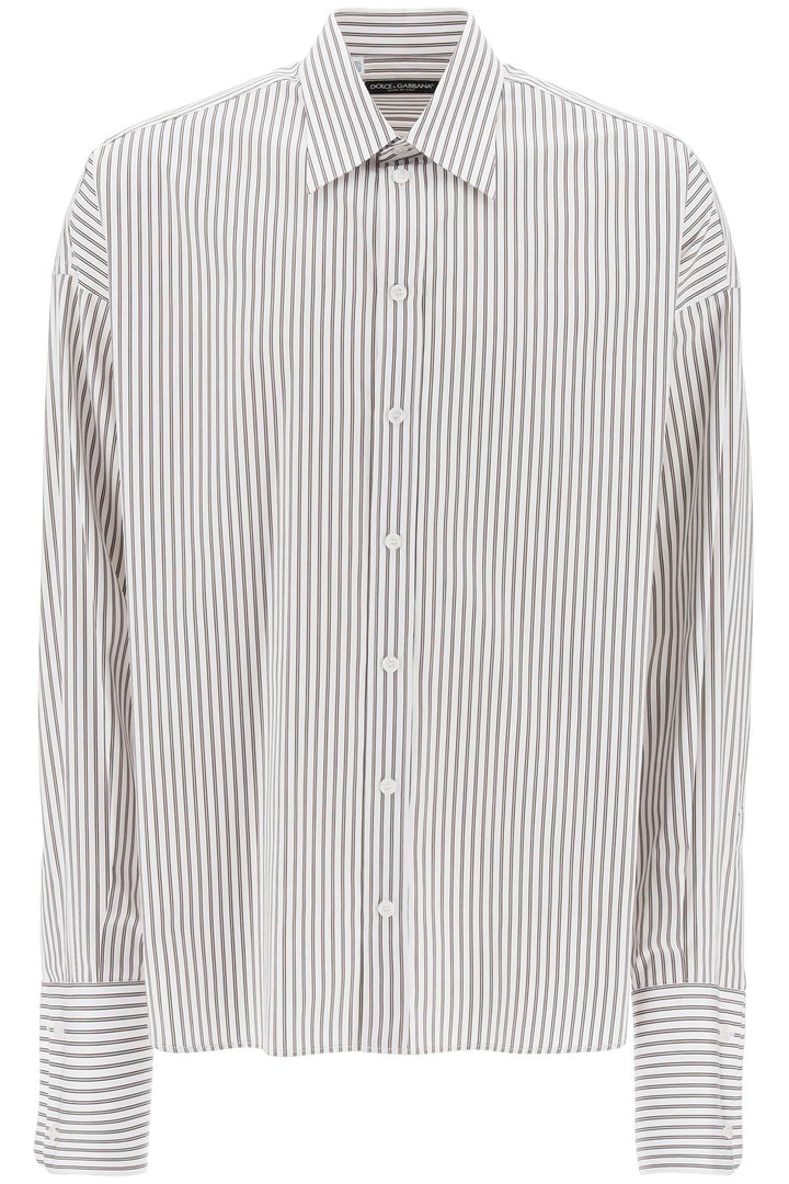 Dolce & Gabbana oversized striped poplin shirt