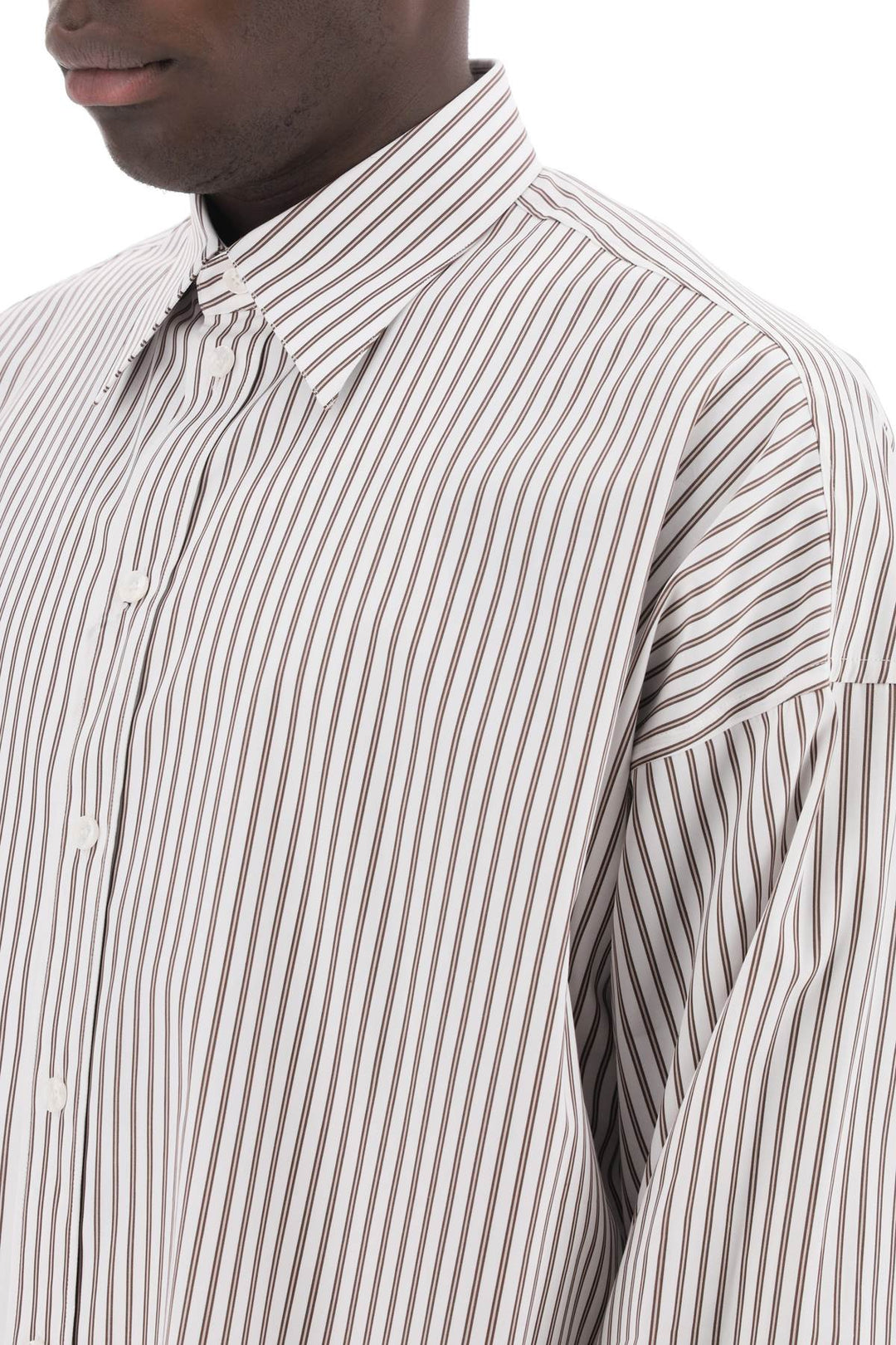 Dolce & Gabbana "oversized striped poplin shirt