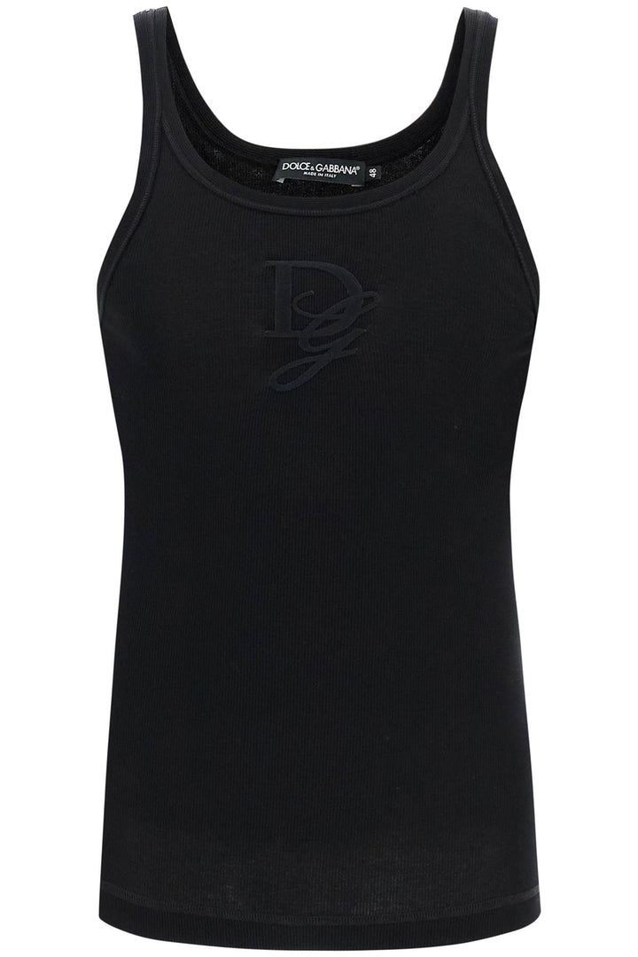 Dolce & Gabbana tank top with dg embroidery