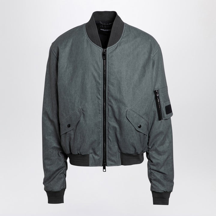 Dolce & Gabbana linen bomber jacket