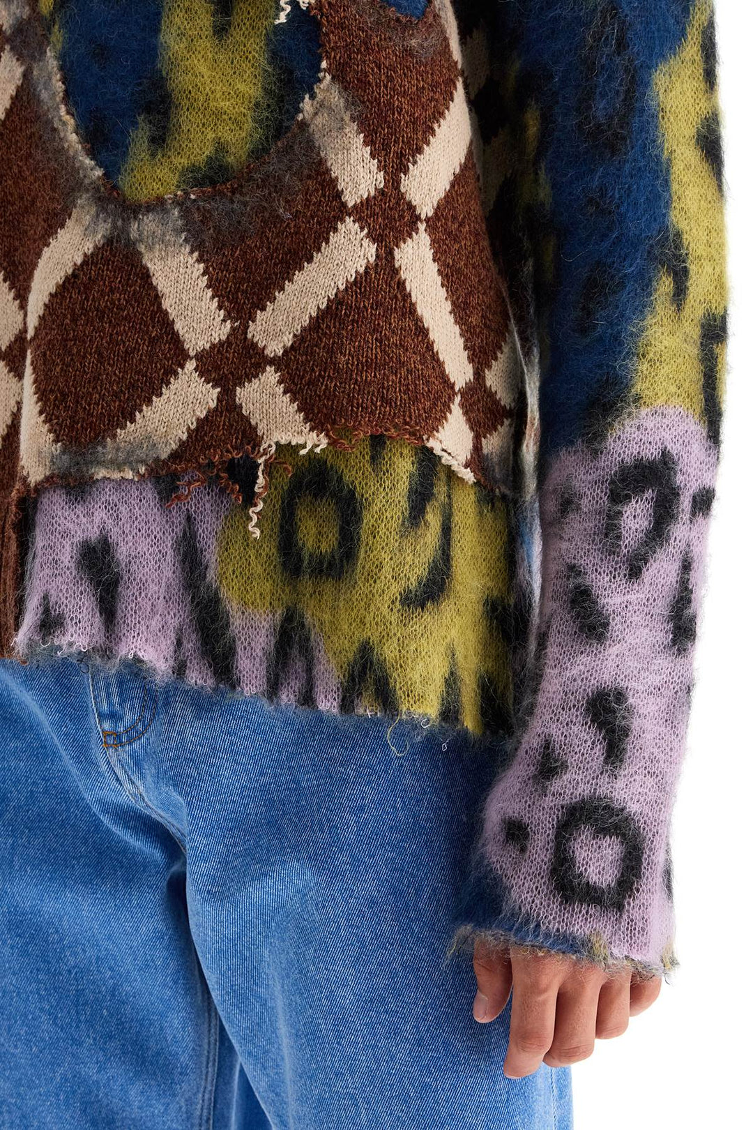 Marni two-in-one wool and mohair sweater