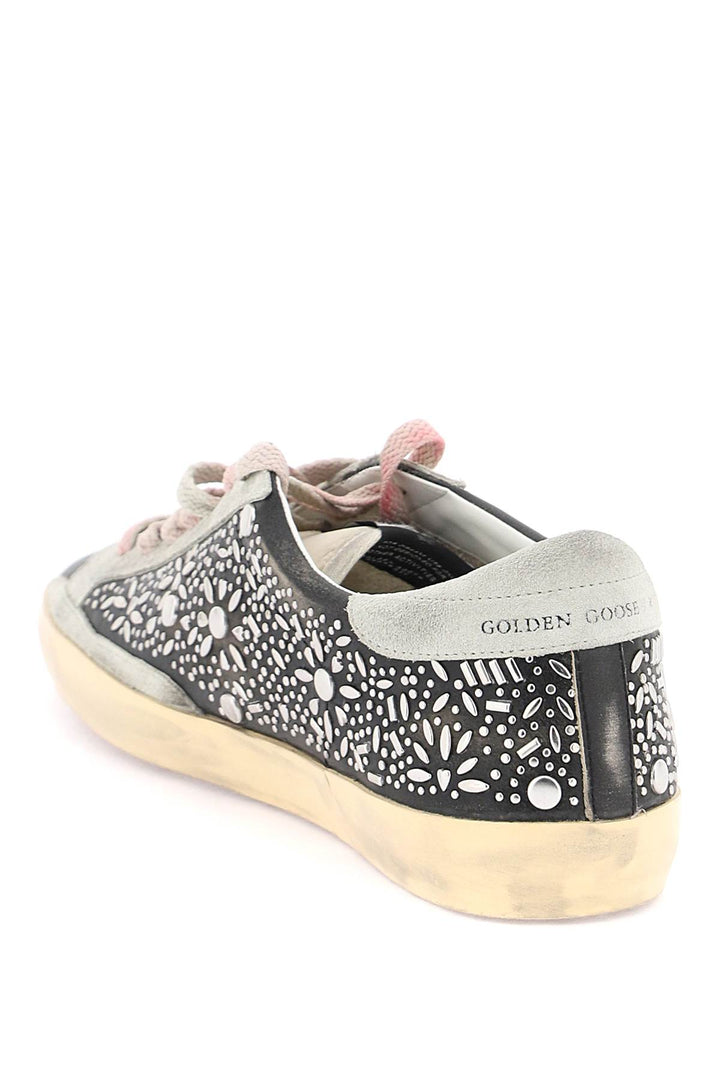 Golden Goose super-star studded sneakers with