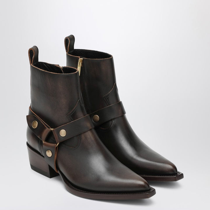 Golden Goose Debbie boots with removable buckle