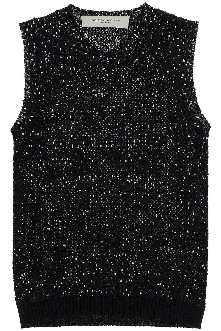 Golden Goose knitted vest with sequins