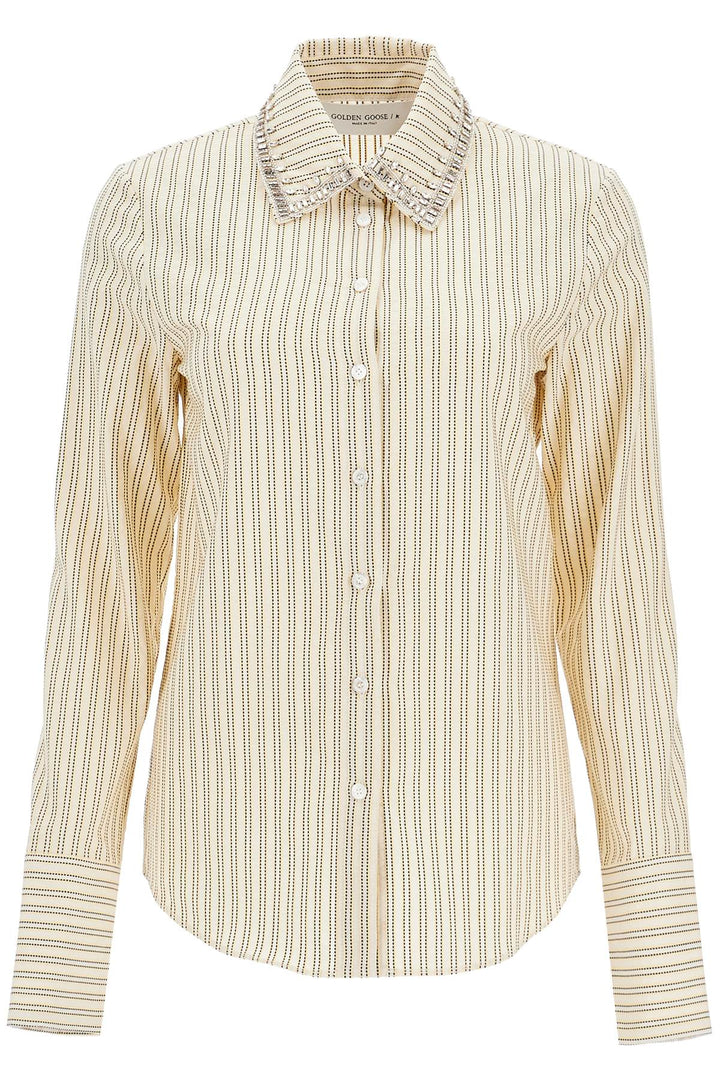 Golden Goose long-sleeved shirt with crystals