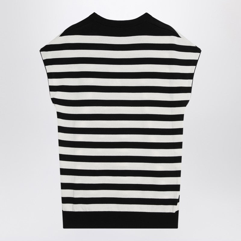 Dolce & Gabbana Sleeveless striped sweater