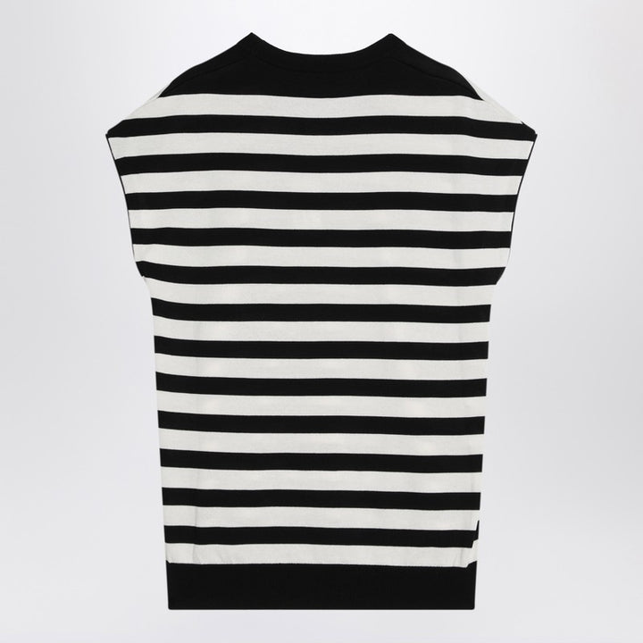 Dolce & Gabbana Sleeveless striped sweater