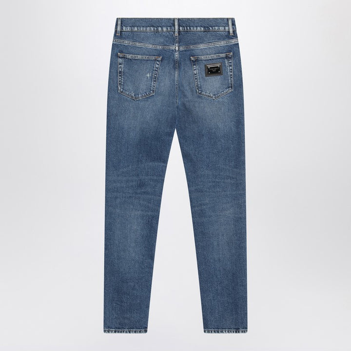 Dolce & Gabbana Faded-effect slim jeans