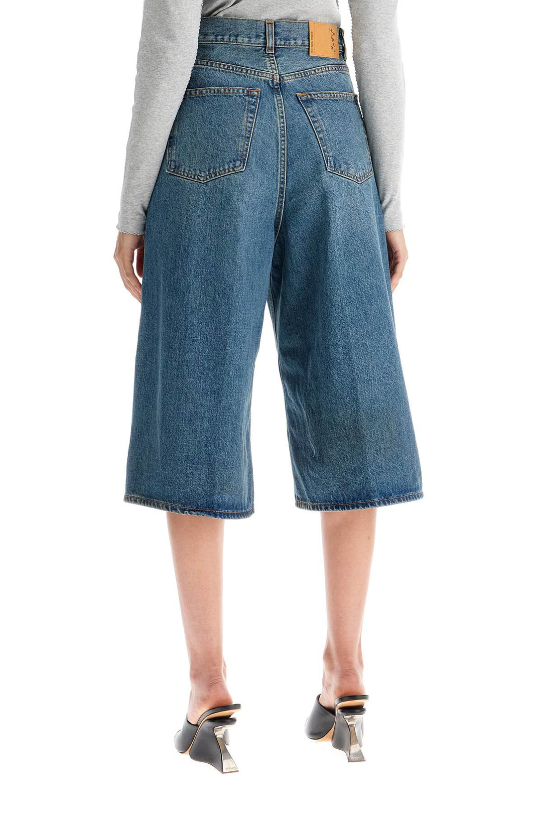 Haikure knee-length denim