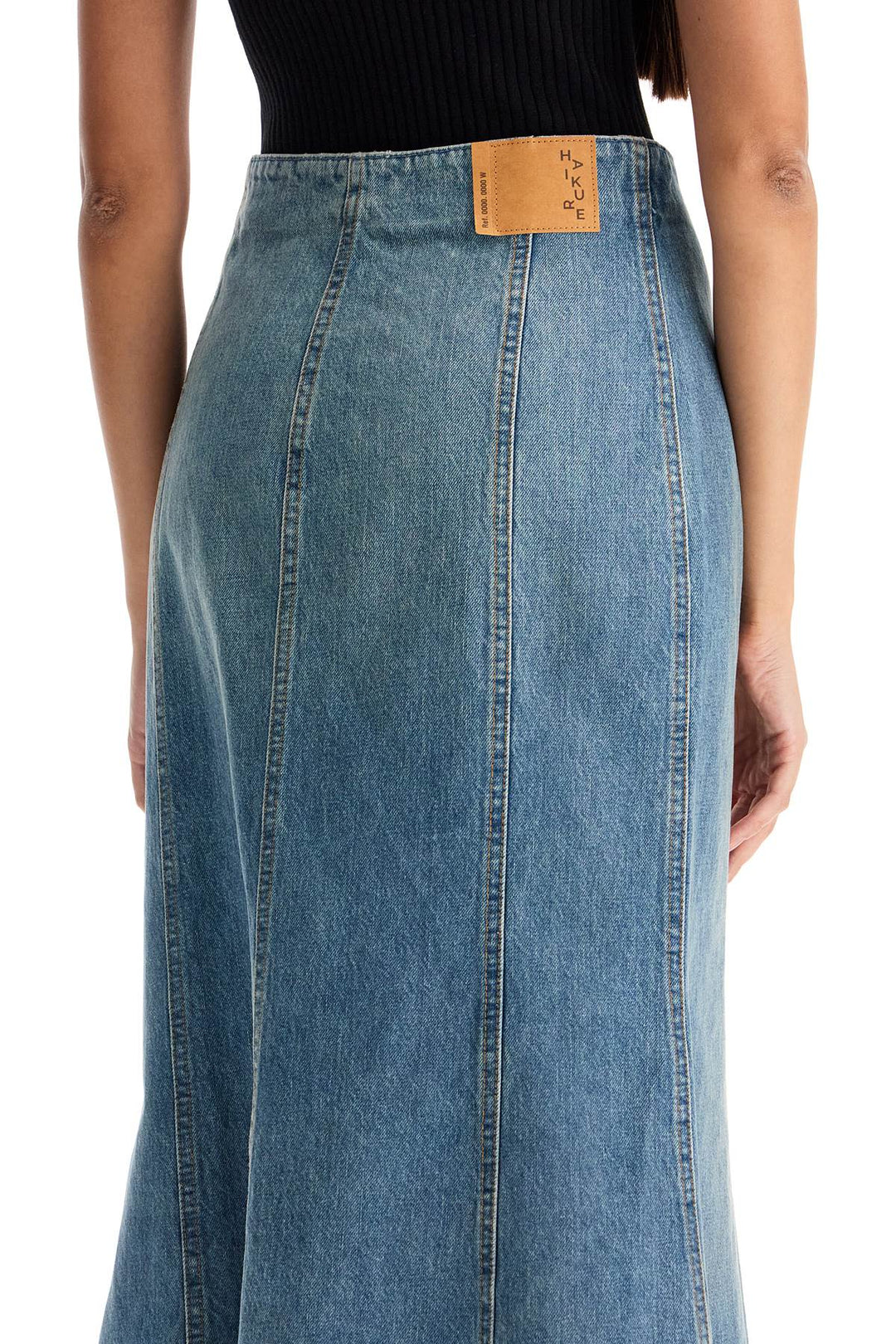 Haikure denim skirt