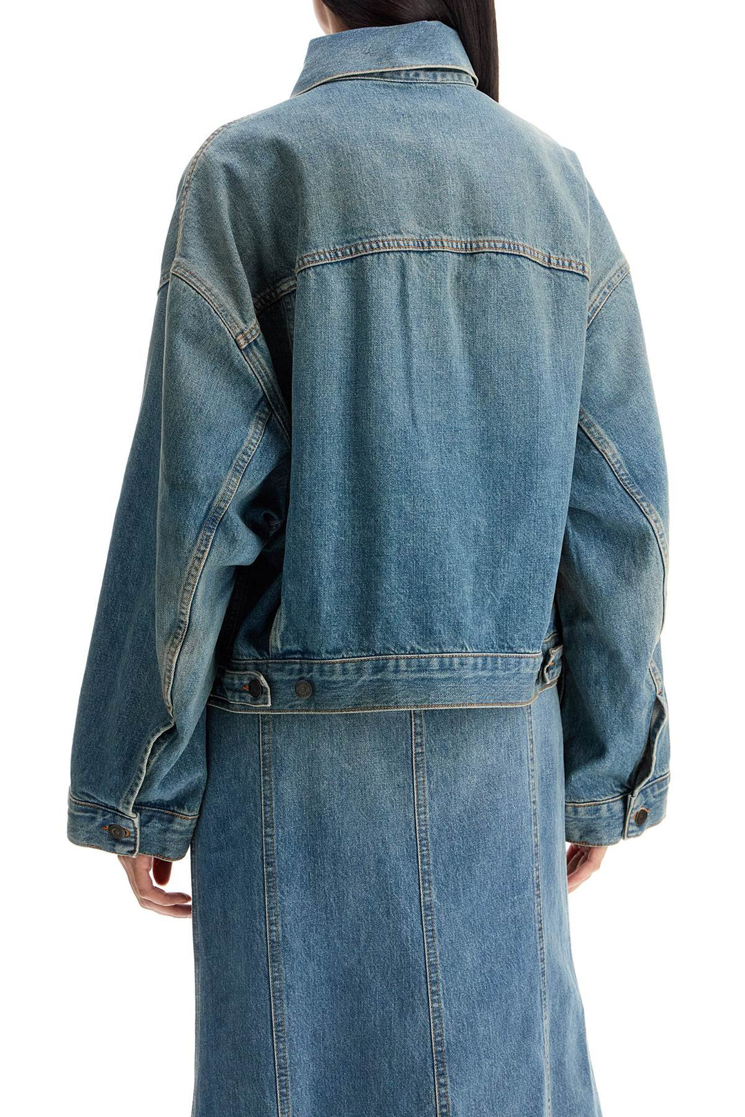 Haikure denim boxy jacket