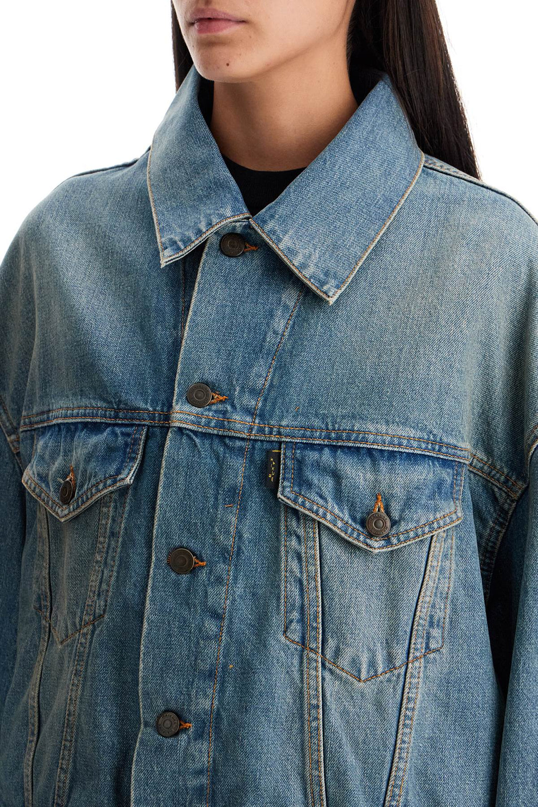 Haikure denim boxy jacket