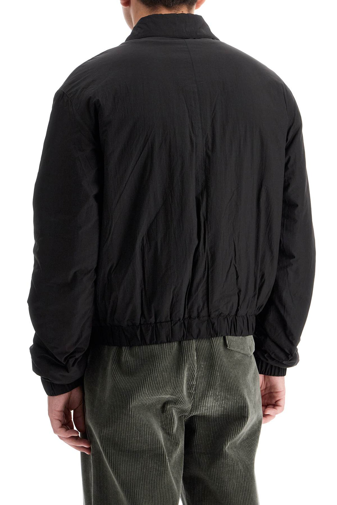 Ami Alexandre Matiussi crumpled canvas bomber jacket