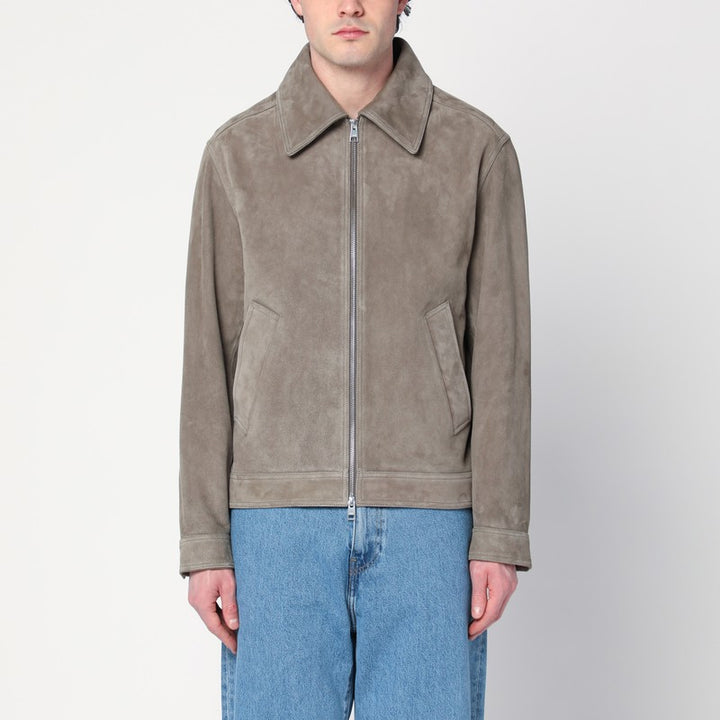 Ami Paris suede zip-up jacket