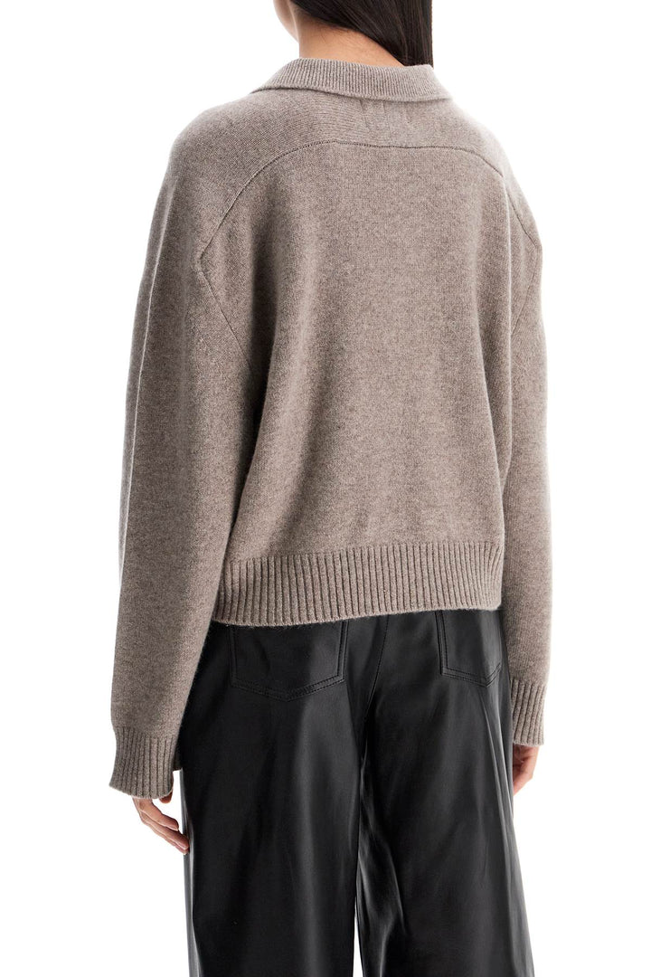 Loulou Studio cropped polo sweater