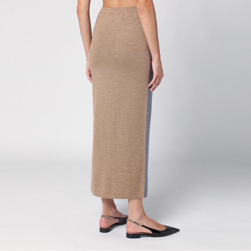 Moschino wool long skirt