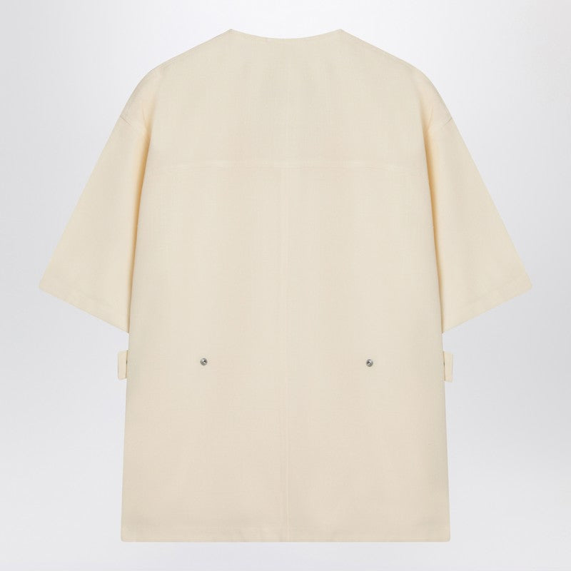 Jil Sander silk blend shirt jacket
