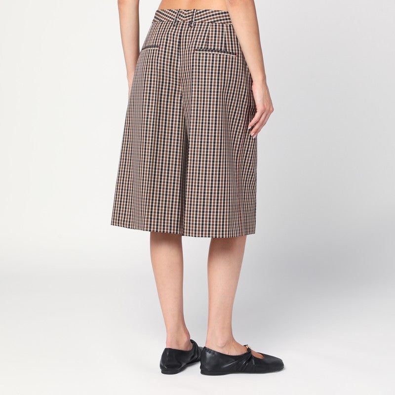 Jil Sander check wool bermudas