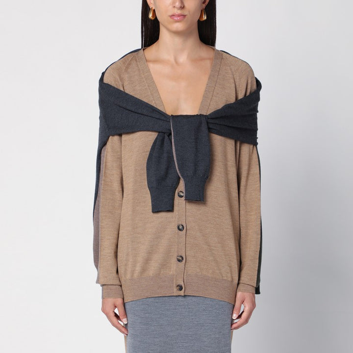 Moschino deconstructed cardigan