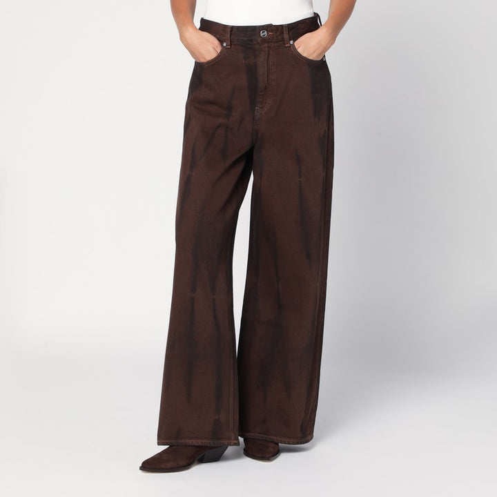 GANNI Wide-leg jeans