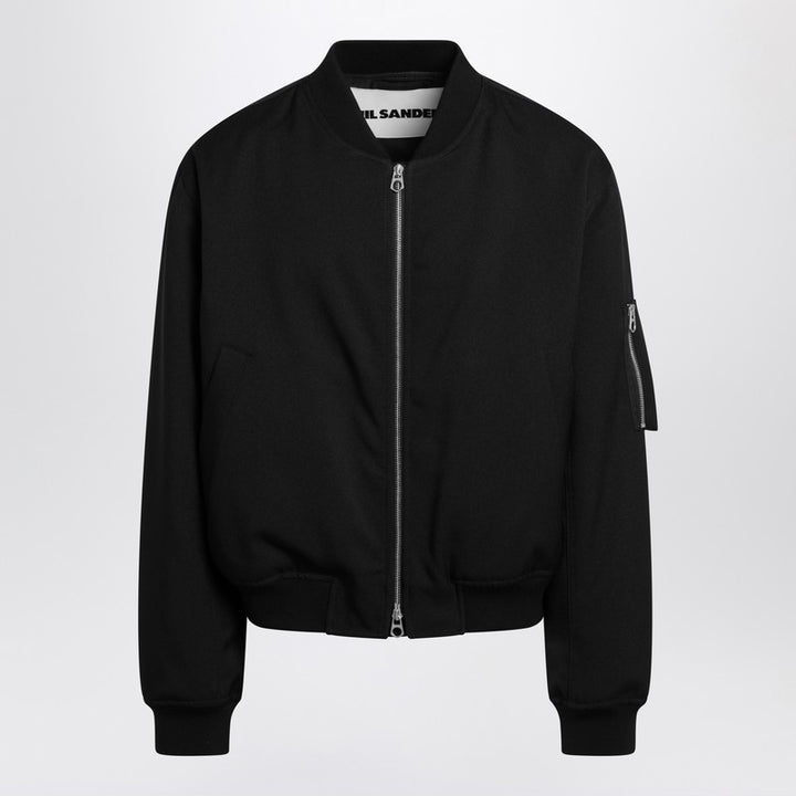 Jil Sander zipped bomber jacket