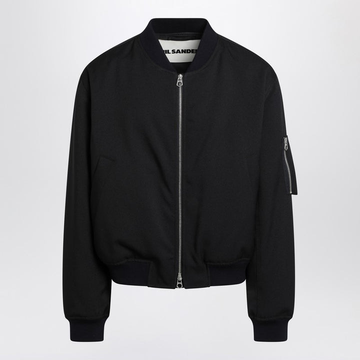 Jil Sander zipped bomber jacket