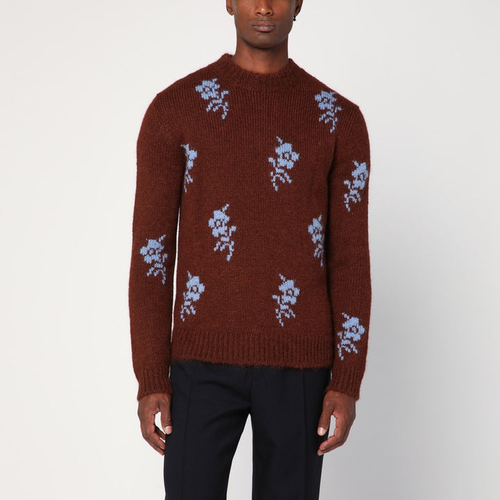 Jil Sander alpaca sweater with embroidery