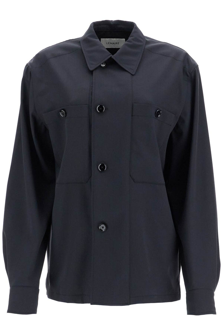 Lemaire double-breasted twill overshirt