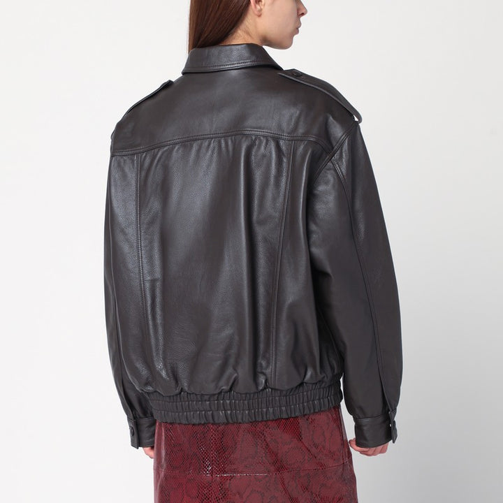 Blazé Milano leather bomber jacket