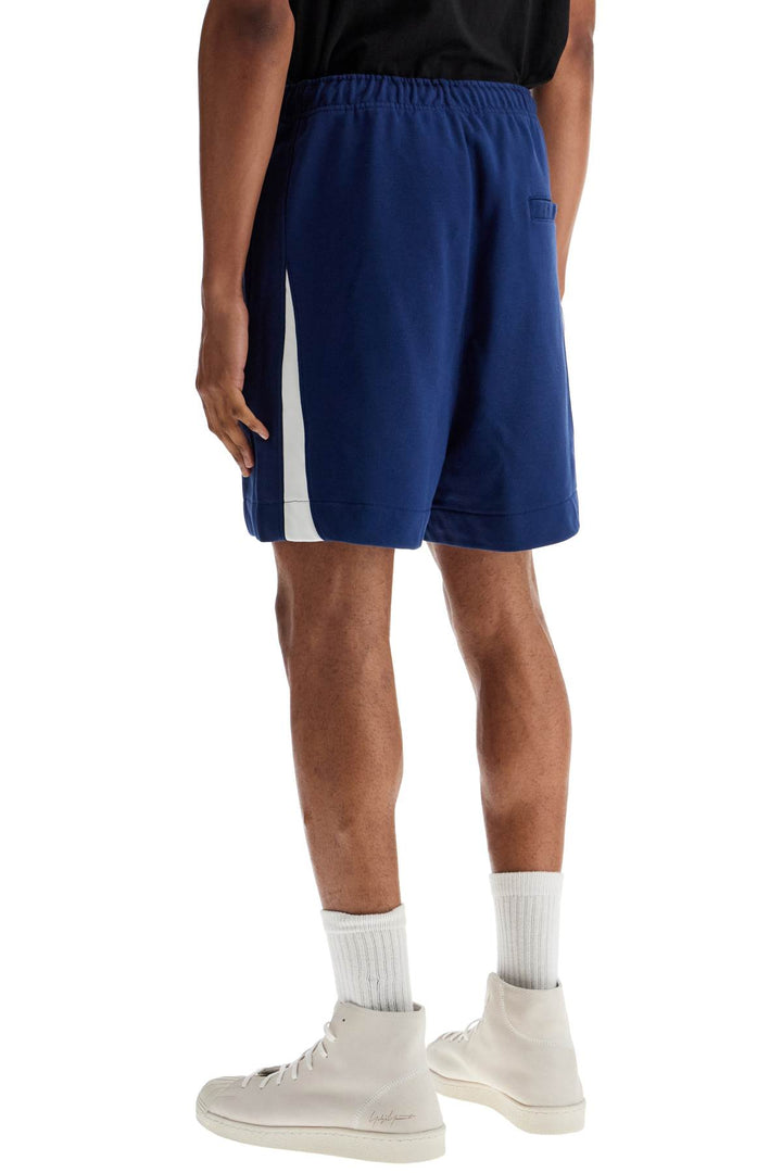 Y-3 blue cotton shorts