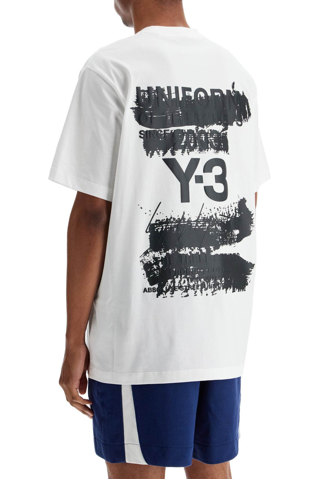 Y-3 t-shirt with uniform of the streets print