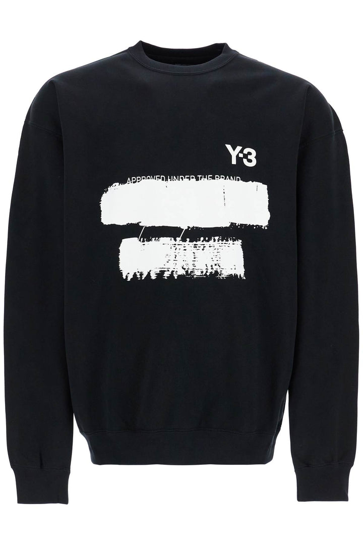 Y-3 black cotton sweatshirt