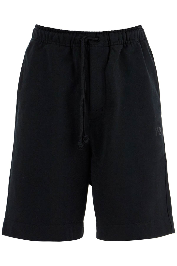 Y-3 high-waisted cotton sports shorts