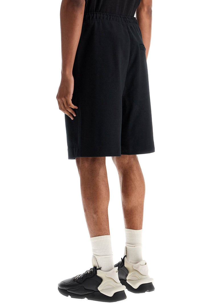 Y-3 high-waisted cotton sports shorts