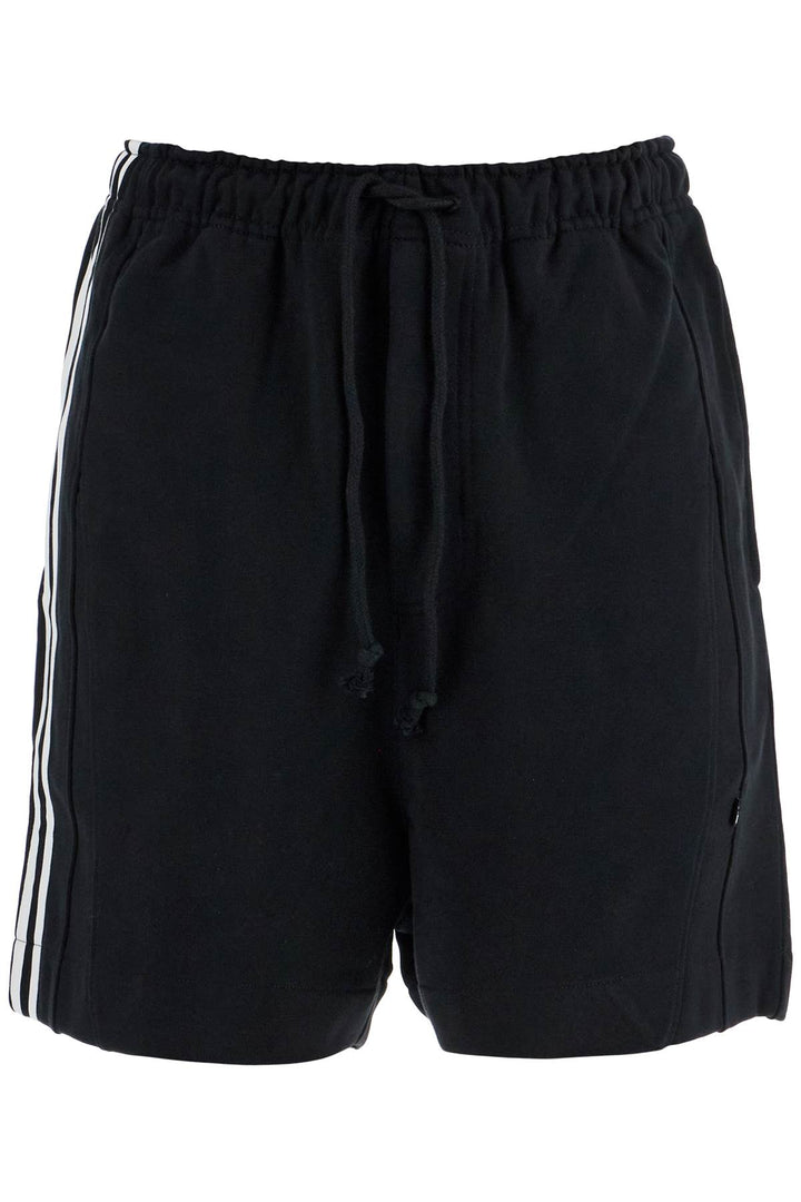 Y-3 black cotton shorts