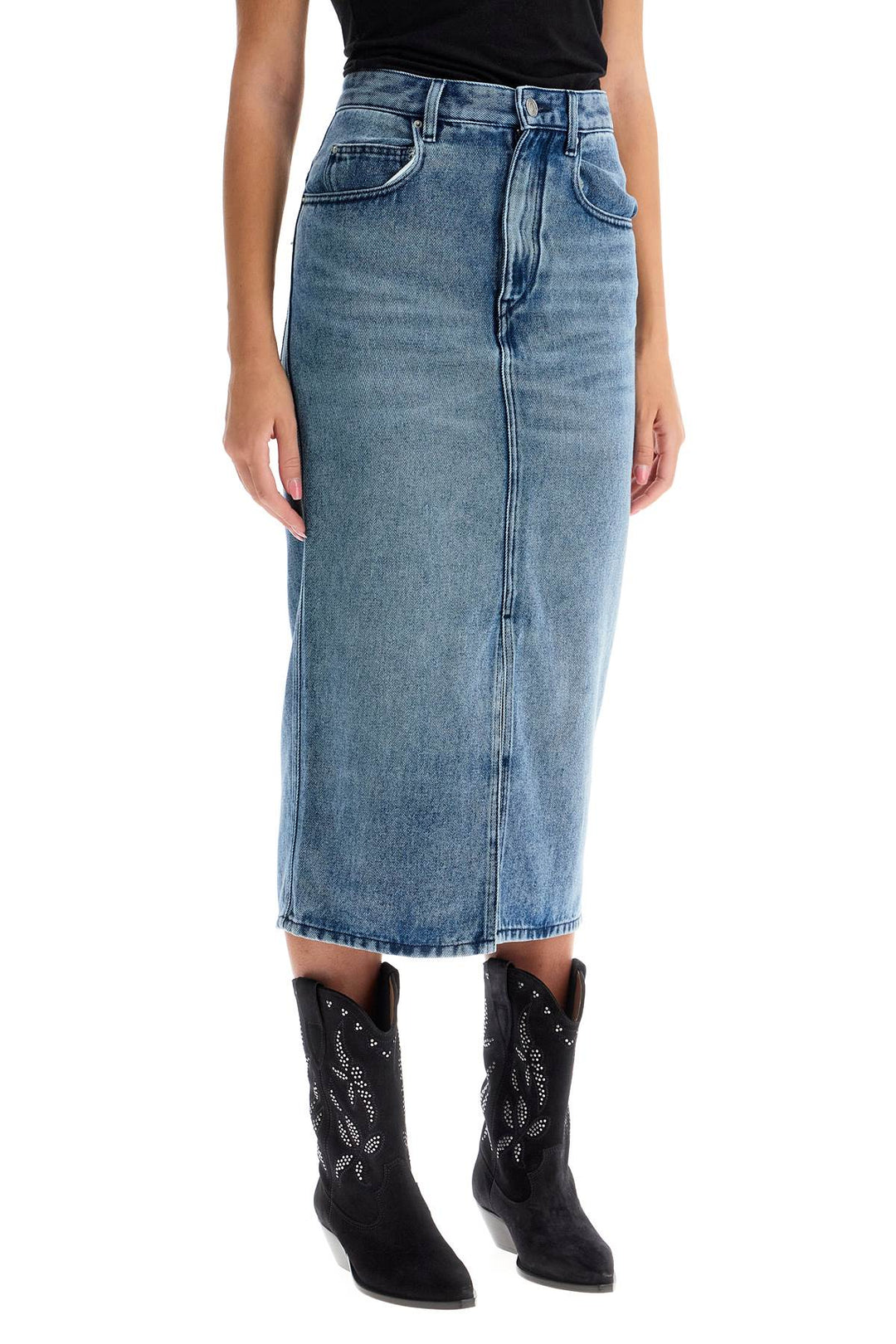 Isabel Marant midi denim skirt