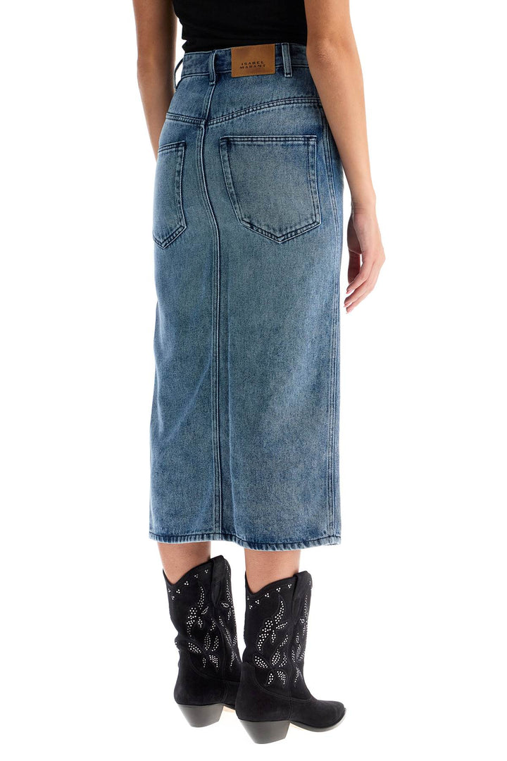 Isabel Marant midi denim skirt