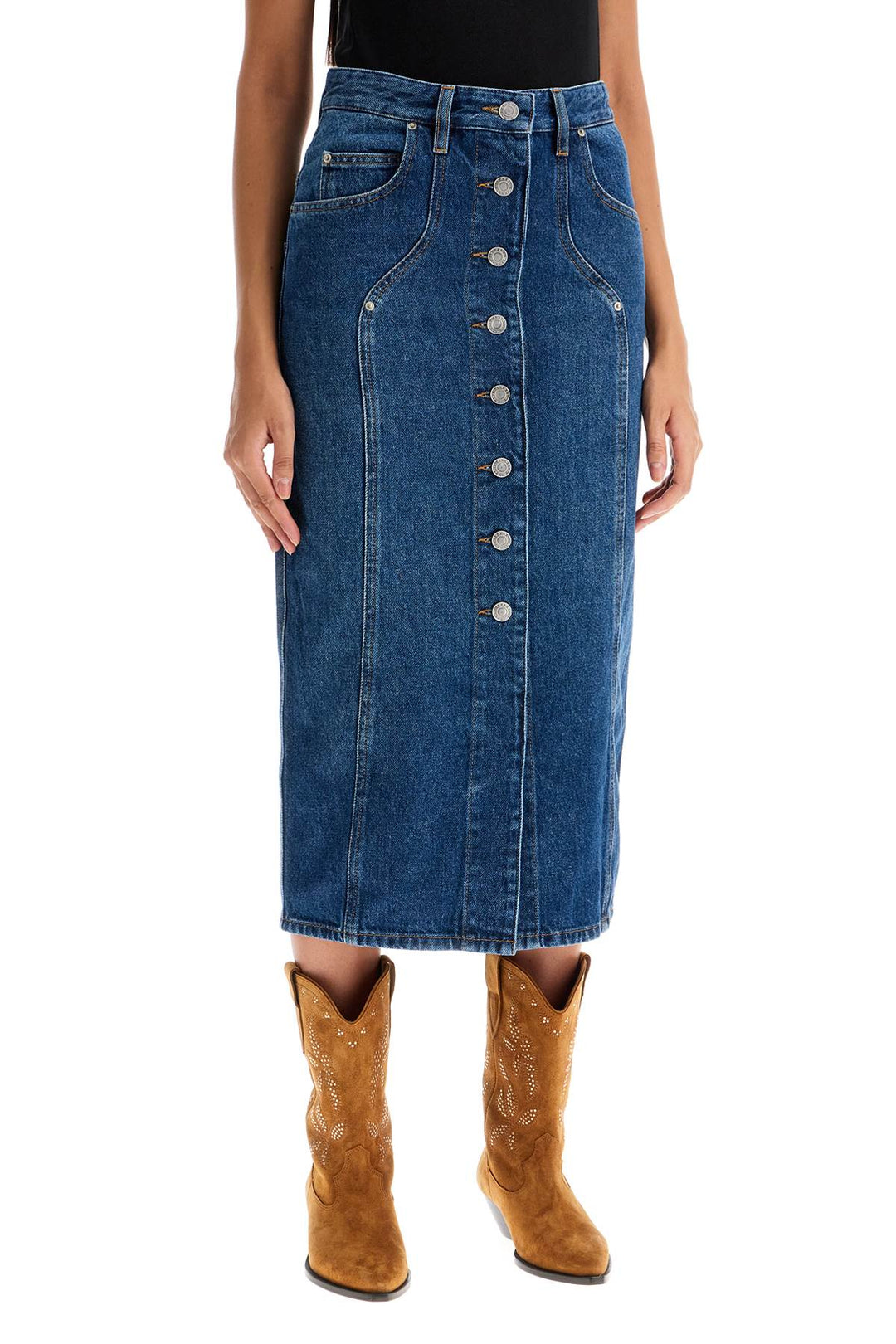 Isabel Marant Etoile denim vandy skirt